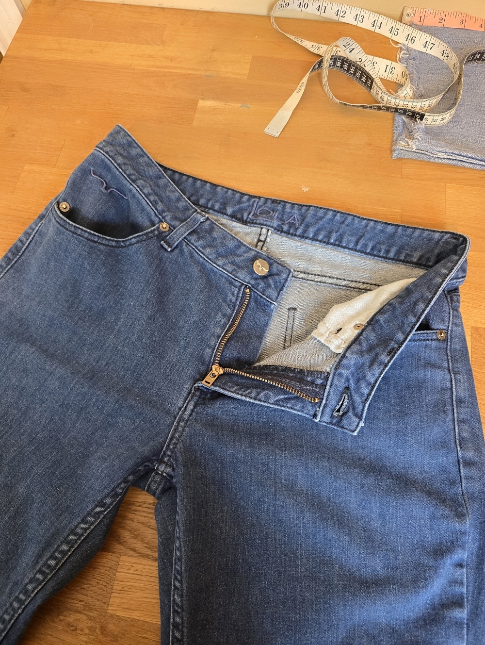 Kimes Ranch Lola Jeans Women's 10/34 Dark Wash Bootcut Flare Made in USA - Picture 9 of 12